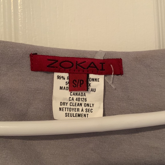 Zokai grey casual spring summer dress size S - Picture 2 of 4